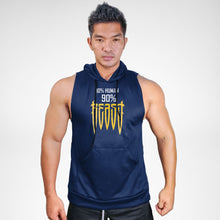 Load image into Gallery viewer, 10% Human 90% Beast Sweat Muscle Hoodie