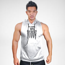 Load image into Gallery viewer, 10% Human 90% Beast Sweat Muscle Hoodie
