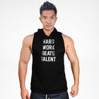 SMH121 Hard Work Beats Talent Sweat Muscle Hoodie