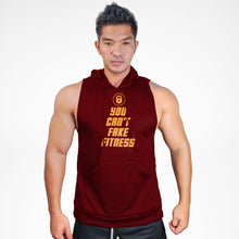 Load image into Gallery viewer, SMH132 You Can&#39;t Fake Fitness Sweat Muscle Hoodie