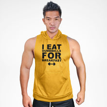 Load image into Gallery viewer, SMH136 I Eat Dumbbells For Breakfast Sweat Muscle Hoodie