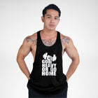 STR108 Go Heavy Or Go Home Bodybuilder Stringer Tank Top