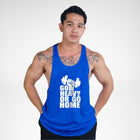 STR108 Go Heavy Or Go Home Bodybuilder Stringer Tank Top