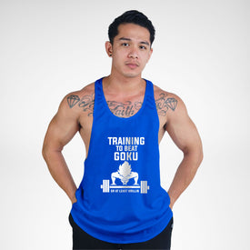 STR110 Training To Beat Gōku Bodybuilder Stringer Tank Top