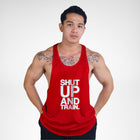 STR123 Shut Up And Train Bodybuilder Stringer Tank Top