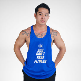 STR132 You Can't Fake Fitness Bodybuilder Stringer Tank Top