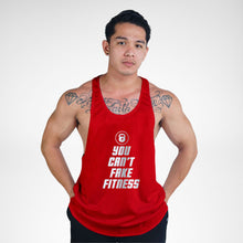 Load image into Gallery viewer, STR132 You Can&#39;t Fake Fitness Bodybuilder Stringer Tank Top
