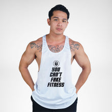 Load image into Gallery viewer, STR132 You Can&#39;t Fake Fitness Bodybuilder Stringer Tank Top