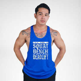 STR157 Squat Bench Deadlift The Big 3 Bodybuilder Stringer Tank Top