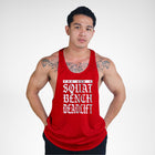 STR157 Squat Bench Deadlift The Big 3 Bodybuilder Stringer Tank Top