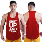 AFA Shut up and Train Bodybuilder Stringer Tank Top