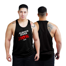 Load image into Gallery viewer, AFA Always Gives 110% Bodybuilder Stringer Tank Top